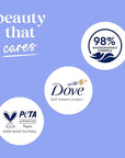 Dove Body Wash with Pump 3 Count Anti-Stress Blue Chamomile & Oat Milk, for 24hr Lotion-Soft Skin Moisturizing Skin Cleanser with No Sulfates No Parabens