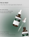 Advanced Clinicals Tea Tree Oil For Skin Facial Serum | Tea Tree Serum For Face With Vitamin E + Botanicals To Help Improve Appearance Of Large Pores & Skintone For Smoother Looking Skin, 1.8 Fl Oz