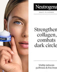Neutrogena Collagen Bank Reviving Eye Cream, Under Eye Cream, Helps Preserve Collagen, Visibly Improves Dark Circles, Puffiness, Fine Lines, Texture, Fragrance Free, with Peptides 0.5 oz