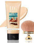 Legs Makeup Waterproof with Brush - No Transfer Body Concealer for Varicose Veins Appearance, Tattoo & Scar Cover Up for All Skin Tones, Waterproof (Fairest)