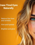 Caffeine Eye Cream – Yerba Glow Natural Under Eye Serum for Dark Circles, Puffiness & Fine Lines – Clean Hydrating Formula with Yerba Mate, Sake & Hyaluronic Acid