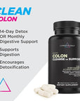 Livingood Daily Colon Cleanse, 56 Vegetarian Capsules - Gut Detox Cleanse Pills & Constipation Relief for Women & Men - Supports Healthy Digestion - Allergen-Free, Gluten-Free, Non-GMO, & Vegan