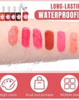 12 Pcs Lip Tint Stain Set 6 Colors Lip