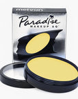 Mehron Makeup Paradise Makeup AQ Pro Size | Stage & Screen Performance, Face & Body Painting, Beauty, Cosplay, and Halloween | Water Activated Face Paint, Body Paint 1.4 oz (40 g) - Pastel Yellow