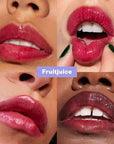 Kosas Wet Lip Oil Gloss - Hydrating Lip Plumping Treatment with Hyaluronic Acid & Peptides, Non-Sticky Finish (Fruitjuice)