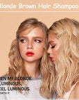 Instant Brown Hair Color Shampoo & Dye - 3 in 1 Blonde & Brown Hair Color Shampoo
