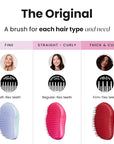 Tangle Teezer Original Detangler Brush, Dry & Wet Hair Brush for Color-Treated, Fine & Fragile Hair Types, Mint Violet