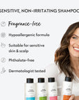 No Nothing Fragrance-Free Moisturizing Shampoo - Hypoallergenic, Unscented, Hydrating for Sensitive Scalp and Skin - Jumbo Size 33.8 fl oz