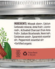 Banyan Botanicals Cinnamon Clove Tooth Powder – Ayurvedic Fluoride-Free Toothpaste Alternative with Miswak & Activated Charcoal from Amla – 0.75oz, 80+ Uses – Non GMO Sustainably Sourced Vegan