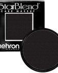 Mehron Makeup StarBlend Cake Makeup | Wet/Dry Pressed Powder Face | Powder Foundation | Black Body and Face Paint 2 oz (56g)