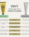 Panier des Sens - Hand Cream for Dry Cracked Hands - Almond Hand Lotion with Sweet Almond Oil & Shea Butter - Vitamin E Skin Moisturizer with 97% Natural Ingredients - Made in France, 2.5 fl oz