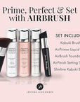 Jerome Alexander MagicMinerals AirBrush Foundation, Light Medium, 5pc Radiant Skin