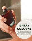 Dr. Squatch Natural Cologne for Men - Scent-Lock Technology and Sustainably-Sourced Ingredients - Rainforest Mist Cologne (1.7 fl oz)