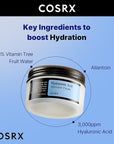 COSRX Hyaluronic Acid Moisturizing Cream, Long-lasting Hydration, Rich Moisturizer for Sensitive Skin 3.52 oz / 100g, Korean Skin Care, Animal Testing Free, Parabens Free