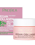 Pacifica Beauty, Vegan Collagen Overnight Recovery Eye & Face Cream, Hyaluronic Acid, Caffeine, Vitamin C & E, Hydrating & Moisturizing Skin Care for Aging and Dry Skin, 15ml - 0.5 fl oz