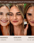 Self Tanning Drops for Face - USA Made with Organic & Natural Ingredients, Ultra Dark Face Tanning Drops to Add to Moisturizer, Self Tanner for Sunless Fake Tan & Natural Glow, Cruelty & Toxin Free