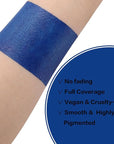 BADCOLOR Blue Face Body Paint Stick Eye Black, Royal Blue Face Painting for Softball Football Baseball Lacrosse, Professional Facepaint Makeup for Halloween Special Effects Cosplay Costume Parties