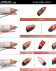 LAURA GELLER NEW YORK Marble Lips Multidimensional Liner, Romantic Rose - Marbleized Smooth Glide Sharpenable Lip Liner for Fuller Lips