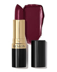 Revlon Super Lustrous Lipstick, Creamy Formula For Soft, Fuller-Looking Lips, Moisturized Feel, 477 Black Cherry, 0.15 oz