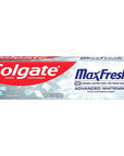 Colgate MaxFresh Advanced Whitening Toothpaste for Bad Breath, Fluoride Formulated, Helps Whiten Teeth and Leaves Breath Feeling Fresh for Hours, Fights Cavities, Clean Mint, 6.3 oz