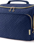BAGSMART Travel Toiletry Bag, Large Wide-open Travel Bag for Toiletries, Makeup Cosmetic Travel Bag with Handle