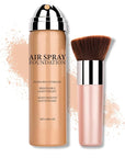AWCCXMYM Flawless AirBrush Foundation High Coverage Foundation Smooth Creamy Matte Spray Foundation Makeup Kit For Mature Skin With Natural Nude Finish #Natural/Warm Porcelain