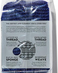 GOSHI Exfoliating Shower Sponge - Rip-Resistant, Rapid-Drying Exfoliating Bath Sponge for All Skin Types - Indigo Blue - Made in Japan
