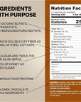 Obi Bar Chocolate - Protein and Oat Fiber Bar | All Natural | Meal Bar | Heart and Gut Health | Lightly Sweet | Chocolate Brownie | Almond Chunks | Soy Free, Dairy Free | Ideal Meal Replacement Bar