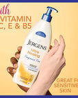 Jergens Ultra Healing Dry Skin Lotion, Hand and Body Moisturizer for Quick Absorption into Extra Dry Skin with Hydralucence Blend, Vitamins C, E and B5, White, 21 oz