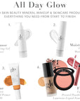 Glo Skin Beauty Blush (Soleil) - Pressed Powder Blush for Cheeks, High Pigment Mineral Face Makeup Creates a Natural, Healthy Glow