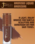 Juvia’s Place Bronzed Liquid Bronzer - Mahogany - Liquid Bronzer for Face with Silky Blendable Texture - Buildable Coverage for Natural Contour & Dimension - Easy-to-Blend, Patch-Proof Formula