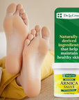 De La Cruz Arnica Salve - Foot Cream for Dry Cracked Heels and Feet - Moisturizing Hand Salve for Dried Hands - 24 Hour Moisture Foot Cream for Dry Cracked Feet and Rough Skin - JUMBO SIZE 5.5 OZ