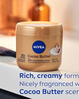 NIVEA Cocoa Butter Body Cream with Deep Nourishing Serum, Cocoa Butter Cream for Dry Skin, 16 Ounce Jar