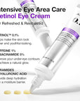 ANUA Retinol 0.1 Caffeine Revitalizing Eye Cream, Under Eye Cream For Hydration, Glow Up Eye Contour, Niacinamide, Retinol For Face, Night Cream For Eye Care, Korean Skin Care (30g/1.05oz)