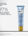 RoC Multi Correxion 5 in 1 Anti-Aging Eye Cream for Puffiness, Under Eye Bags & Dark Circles, Skin Care Treatment with Shea Butter, (.5 oz) with Night Cream Packette (Packaging May Vary)