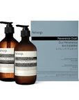 Aesop Reverence Aromatique Duet | Skin Softening Hand Wash & Hand Balm | Woody, Earthy, Smoky | Vetiver Root, Petitgrain, Bergamot Rind | 16.9 oz / 500 mL
