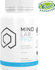 Mind Lab Pro® Universal Nootropic™ Brain Booster Supplement for Focus, Memory, Clarity, Energy - 60 Capsules - Plant-Based, Naturally Sourced Memory Vitamins for Better Brain Health