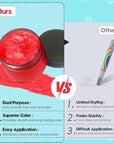 Red Hair Color Wax - Temporary & Washable Hair Styling Mud Gel for Men, Women, Kids,For Halloween, Cosplay, Party, Crazy Hair Day & Children's Day
