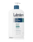 Lubriderm Daily Moisture Body Lotion for Sensitive, Dry Skin, Enriched with Vitamin B5, Dye and Lanolin Free, Unscented and Non-Greasy, 16 fl. oz