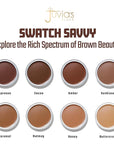 Juvia's Place Bronzed Cream Bronzer - Amber - Smooth Cream Bronzer Pot for Sun-Kissed Glow & Warmth, Buildable & Blendable Makeup Contour with Long-Lasting Matte Shimmer Finish, Highly Pigmented
