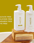 Coconut & Turmeric Shampoo and Conditioner Contain Naturally Derived Ingredients | All Hair Types, Color & Treated, Fine to Dry Damaged, Sulfate & Dye Free - 2-Pack