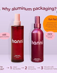 HANNI Water Balm Hydrating Body Mist, Moisturizer Spray with Hyaluronic Acid for All Skin Types, Lotion Replacement, 200 mL / 6.76 fl oz