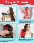 Red Hair Color Wax - Temporary & Washable Hair Styling Mud Gel for Men, Women, Kids,For Halloween, Cosplay, Party, Crazy Hair Day & Children's Day