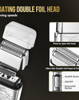Beard Trimmer for Men, Cordless Electric Hair Clippers Professional, Barber Clippers Rechargeable Sets, Electric Razor Foil Shavers Haircut Kit for Ear, Face, Nose, Hair, Beard,Whole Body Available