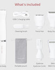 4-in1 Facial Hair Removal for Women, Painless Electric Face Shaver, USB Rechargeable, Ease of Use, Portable