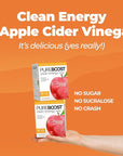 Pureboost Superfoods Clean Energy Booster with Apple Cider Vinegar. Refreshing Energy Drink Mix with 1,000 mg of ACV with The Mother. Sugar-Free, No Sucralose (Cider Crush, 30 Count)