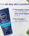 NIVEA MEN Maximum Hydration Moisturizing Face Wash with Aloe Vera, 5 Fl Oz Tube
