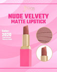 Juvia's Place The Nude Velvety Matte Lipstick 2020 - Nude, Long-lasting, Rich-Color Lip Makeup, Creamy Lipstick with Matte Finish, Beauty & Lip Products