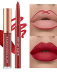 BestLand 12Pcs Matte Liquid Lipstick + Lip Liner Pens Set, One Step Lips Makeup Sets Pigment Velvety Nude Lip Stain Waterproof Long Wear Lip Gloss Make up Gift Set (Set C)