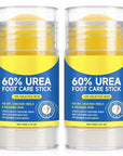 2Pack 60% Urea with 2% Salicylic Acid Urea Foot Care Stick, Foot Cream Moisturizer for Dry Cracked Feet, Knees, Elbows, Hands,Moisturizes and Hydrates the Dry Skin,Callus Remover & Skin Softener